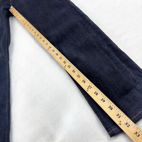 Unbranded Brand UB422 Tight 11oz Indigo Stretch Selvedge Jeans Men’s 33x32 Denim - Picture 10 of 14
